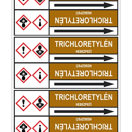 Značení potrubí, trichloretylén